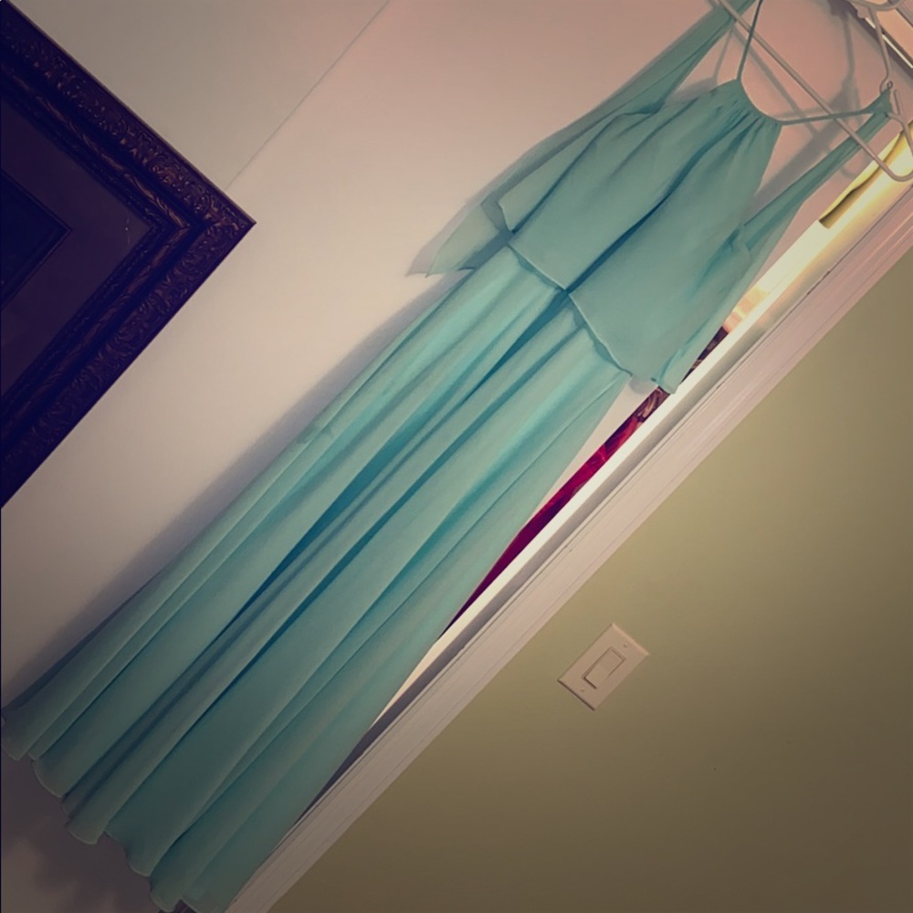 Turquoise KF Bridal Bridesmaids Dress